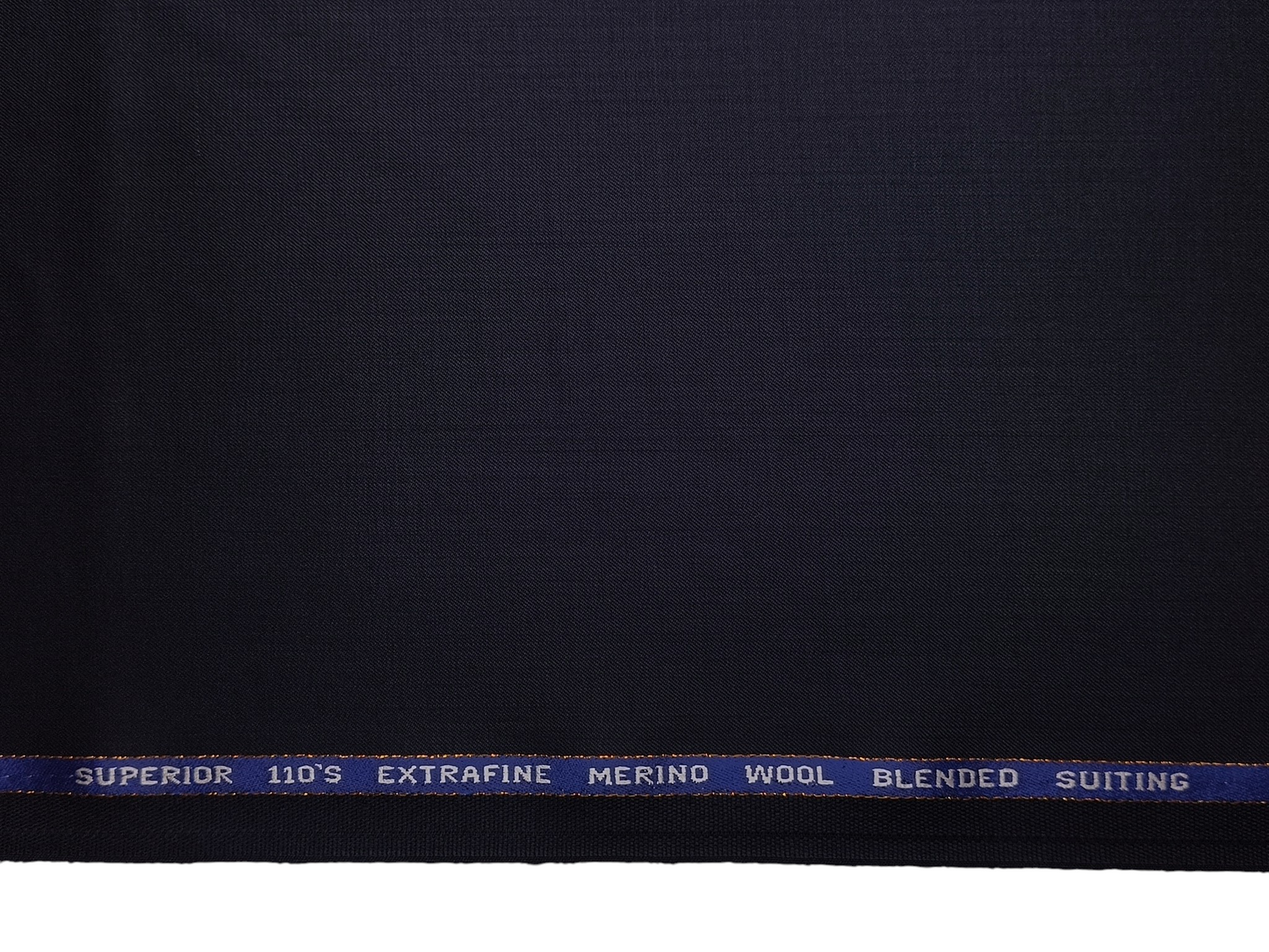 Georgia Gullini Italy Carino 45% Wool Super 110s Merino Wool Blended Suiting Fabric (Deep Navy Blue, Plain)