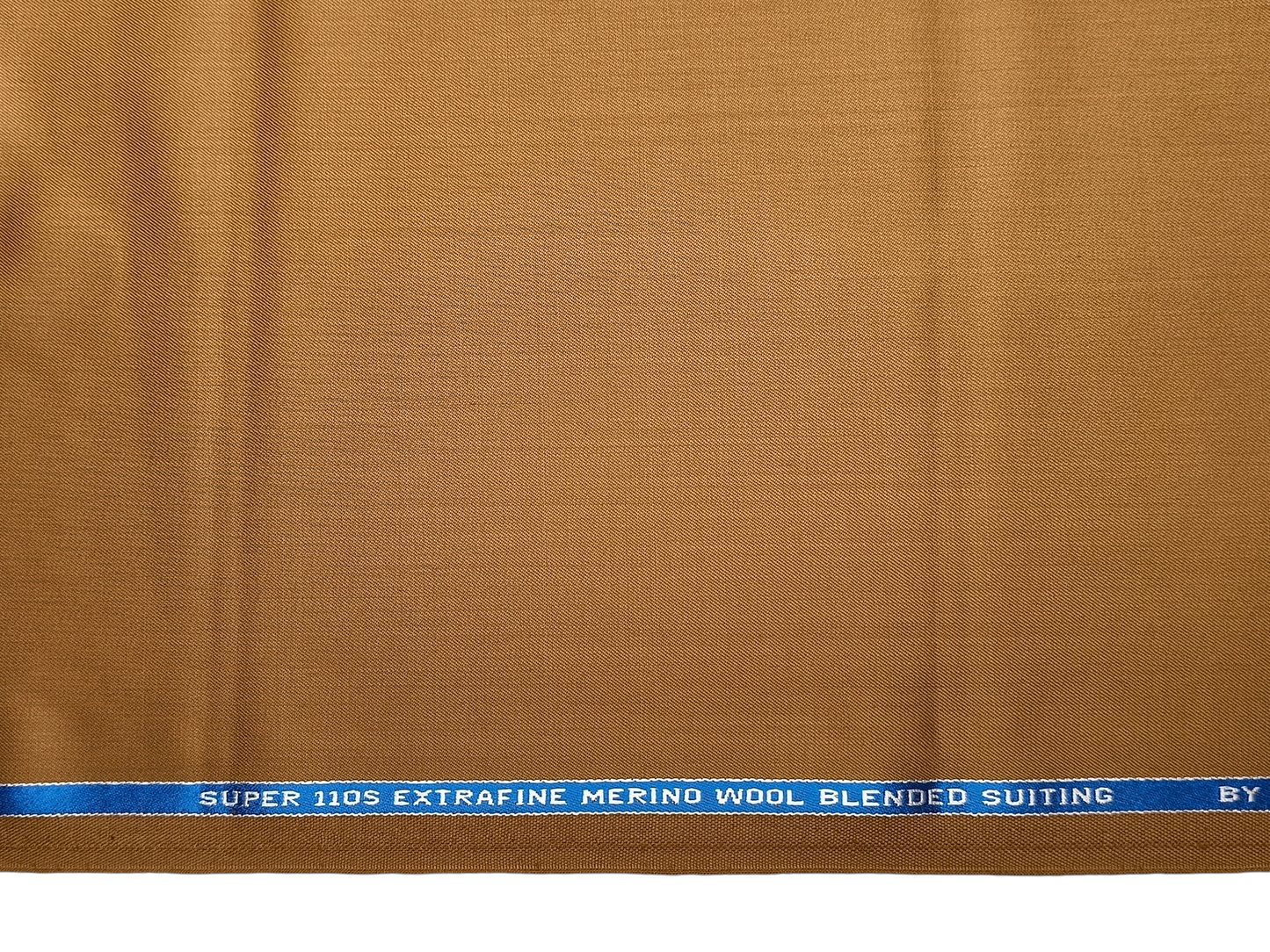 Georgia Gullini Italy Carino 45% Wool Super 110s Merino Wool Blended Suiting Fabric (Camel Tan, Plain)