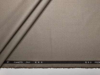 Canetti Italy 2PLY Premium TR Stretched Suiting Fabric (Beige, Plain)