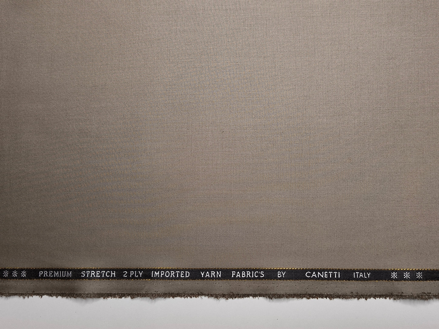 Canetti Italy 2PLY Premium TR Stretched Suiting Fabric (Beige, Plain)