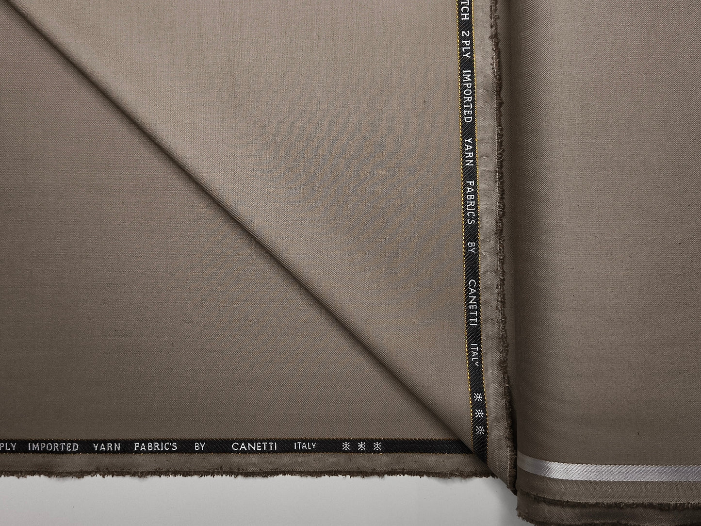 Canetti Italy 2PLY Premium TR Stretched Suiting Fabric (Beige, Plain)