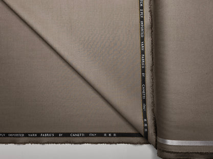 Canetti Italy 2PLY Premium TR Stretched Suiting Fabric (Beige, Plain)