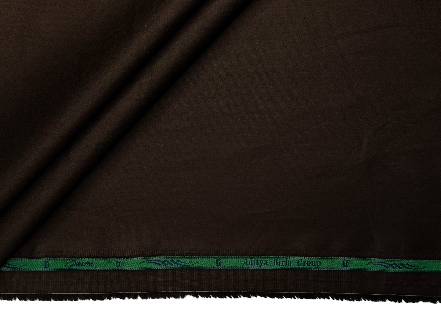 Grasim By Aditya Birla Group 100% Pure Cotton Shirting Fabric (Dark Brown , Plain)