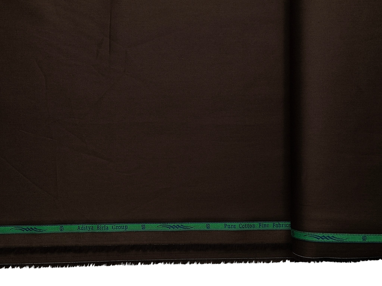 Grasim By Aditya Birla Group 100% Pure Cotton Shirting Fabric (Dark Brown , Plain)