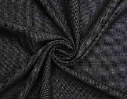 Georgia Gullini Italy Super 160s Wool Blended Premium Suiting Fabric (Grey , Textured)