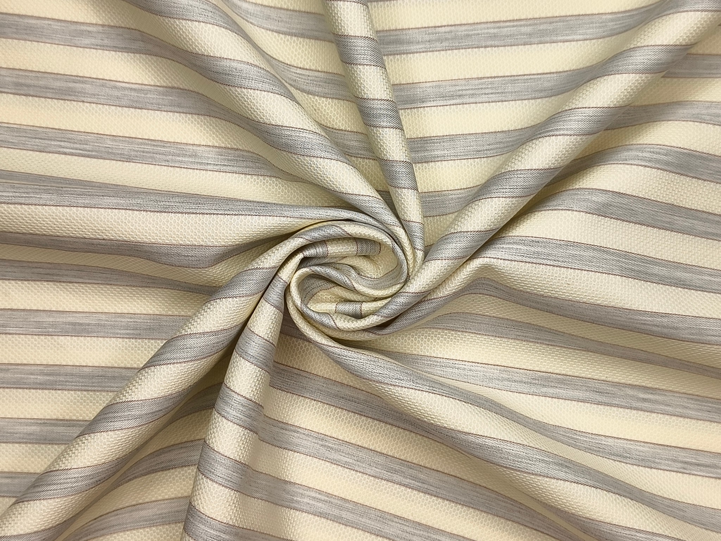 Tessitura Monti 100% Premium Giza Cotton Shirting Fabric (Yellow & Grey , Stripes)