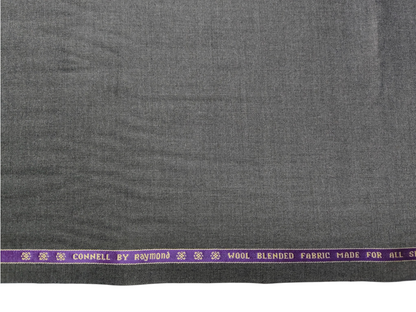Raymond Connell Wool Blended Premium Suiting Fabric (Dark Grey, Plain)