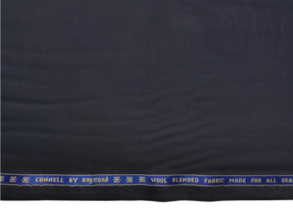 Raymond Connell Wool Blended Premium Suiting Fabric (Navy Blue, Plain)