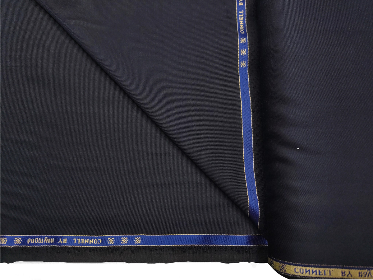 Raymond Connell Wool Blended Premium Suiting Fabric (Navy Blue, Plain)