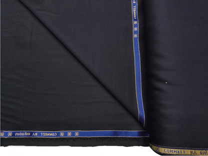 Raymond Connell Wool Blended Premium Suiting Fabric (Navy Blue, Plain)