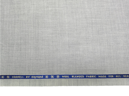 Raymond Connell Wool Blended Premium Suiting Fabric (Light Grey, Plain)