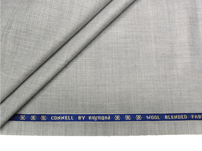 Raymond Connell Wool Blended Premium Suiting Fabric (Light Grey, Plain)