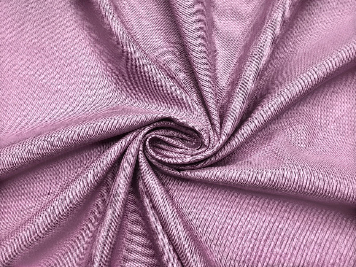 Cotton Linen Blended Premium Shirting Fabric (Lavender , Plain)