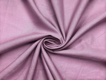 Cotton Linen Blended Premium Shirting Fabric (Lavender , Plain)