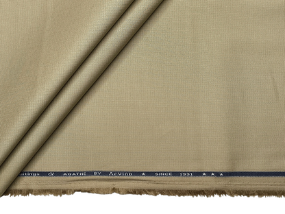 Arvind 100% Cotton Textured Suiting Fabric (Light Pista Plain)