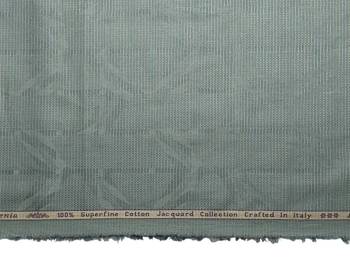 Arvind Bergenia 100% Superfine Premium Cotton Shirting Fabric (Sage Green, Jacquard)