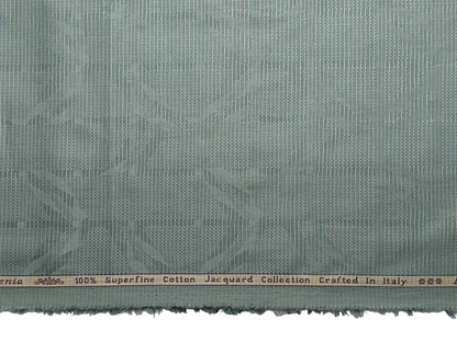 Arvind Bergenia 100% Superfine Premium Cotton Shirting Fabric (Sage Green, Jacquard)