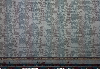 Arvind Bergenia 100% Superfine Premium Cotton Shirting Fabric (Multicolour, Jacquard)
