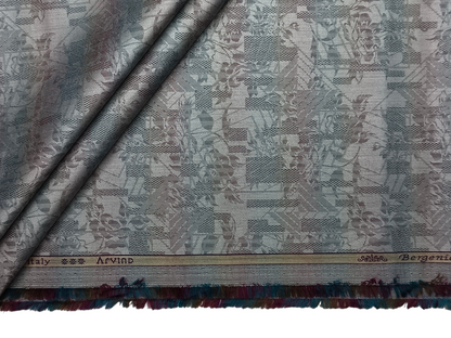 Arvind Bergenia 100% Superfine Premium Cotton Shirting Fabric (Multicolour, Jacquard)