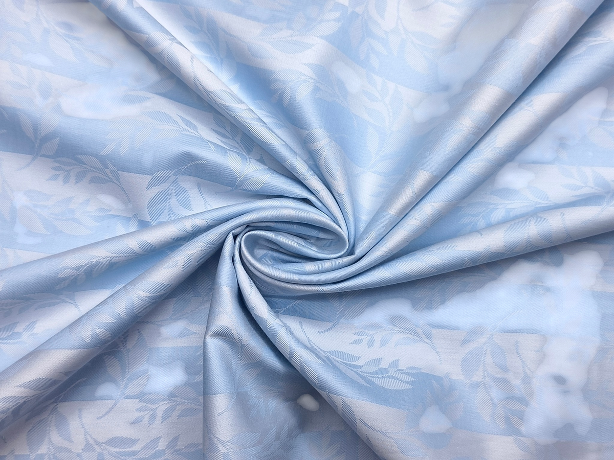 Arvind Bergenia 100% Superfine Premium Cotton Shirting Fabric (Sky Blue, Jacquard)