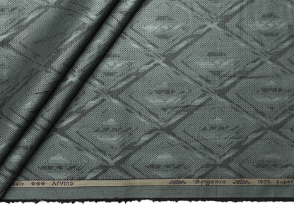 Arvind Bergenia 100% Superfine Premium Cotton Shirting Fabric (Dusty Sage Green, Jacquard)