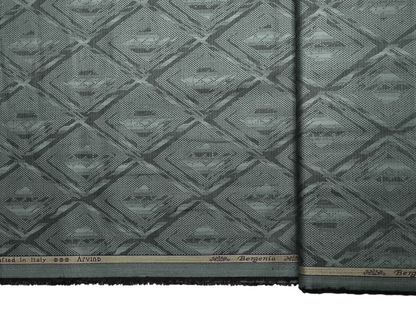 Arvind Bergenia 100% Superfine Premium Cotton Shirting Fabric (Dusty Sage Green, Jacquard)