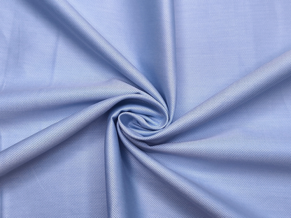 Arvind 2/100s Superfine Premium Cotton Shirting Fabric ( Light Blue, Dobby Design)