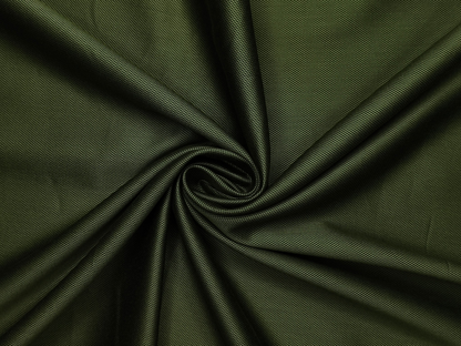 Arvind 2/100s Superfine Premium Cotton Shirting Fabric (Dark Olive, Dobby Design)