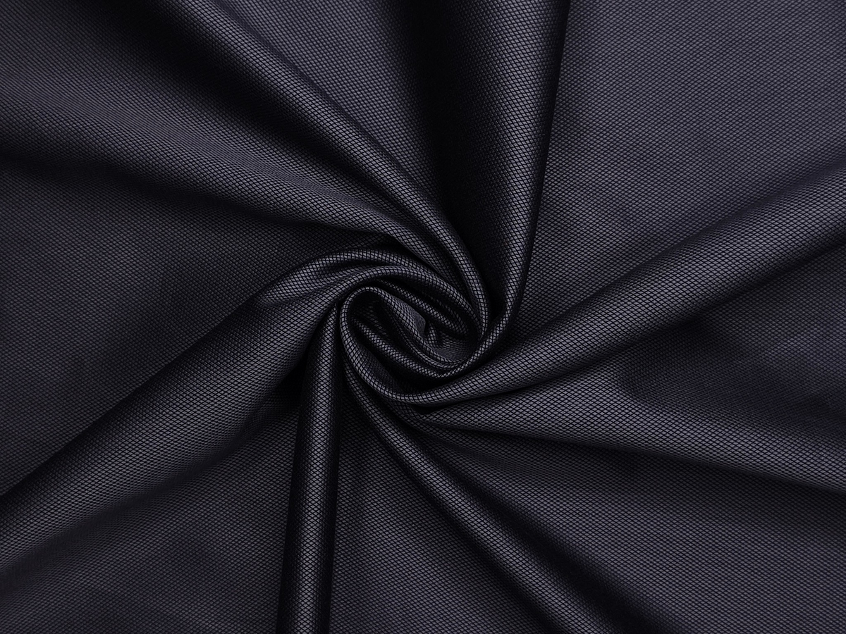 Arvind 2/100s Superfine Premium Cotton Shirting Fabric (Dark Grey, Dobby Design)