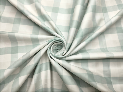 Arvind Bergenia Italian Luxury Collection 100% Premium Giza Cotton Shirting Fabric (Light Green, Multichecks)