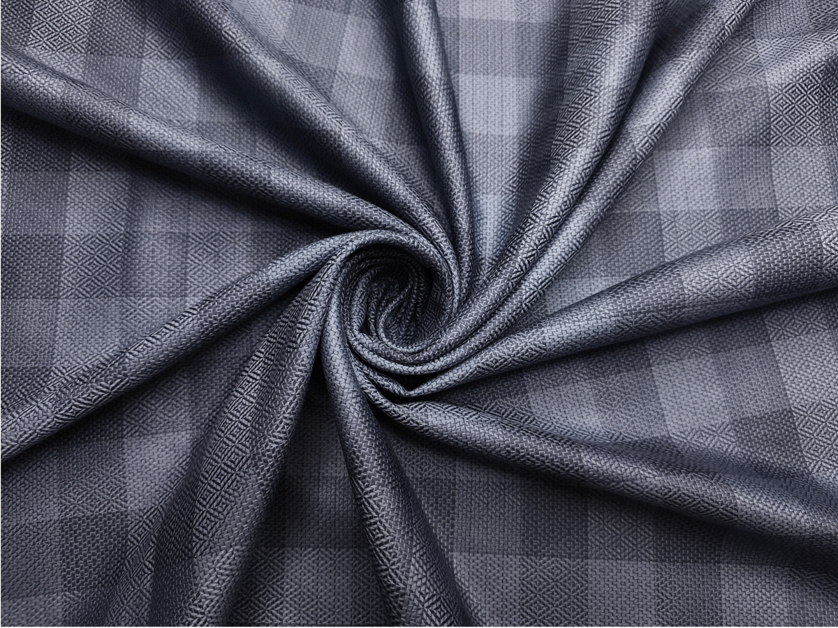 Arvind Bergenia Italian Luxury Collection 100% Premium Giza Cotton Shirting Fabric (Powder Dark Blue, Patterned Checks)