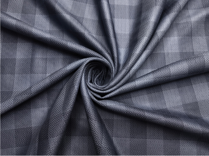 Arvind Bergenia Italian Luxury Collection 100% Premium Giza Cotton Shirting Fabric (Powder Dark Blue, Patterned Checks)