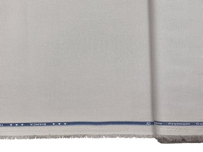 Arvind 100% Cotton Stretched Textured Suiting Fabric (Light Grey , Textured)