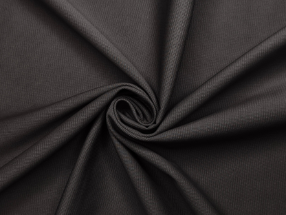 Arvind 100% Cotton Stretched Textured Suiting Fabric (Dark Grey, Textured)