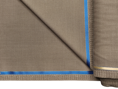 Raymond Superfine Wool Blend Stretched Premium Suiting Fabric (Light Brown, Textured)