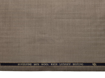 Georgia Gullini Italy Re Della Moda 70% Wool Super 160s Wool Blended Premium Suiting Fabric (Beige, Herringbone)