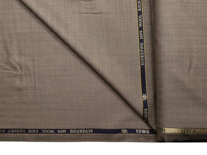 Georgia Gullini Italy Re Della Moda 70% Wool Super 160s Wool Blended Premium Suiting Fabric (Beige, Herringbone)