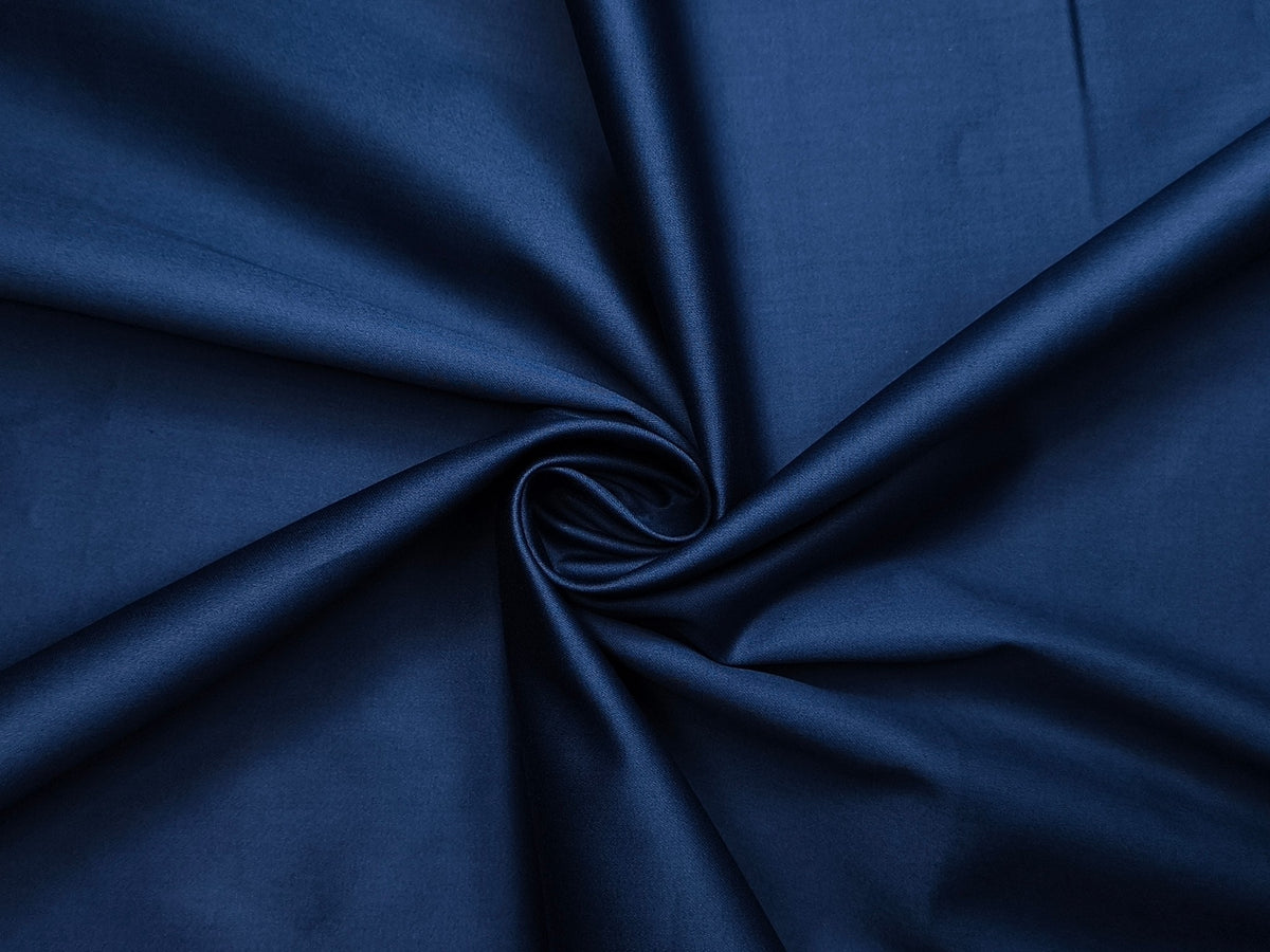 Bombay Rayon 100% Fine Cotton Premium Shirting Fabric (Royal Blue, Plain)