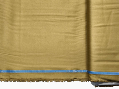 Giza Classé 100% Giza Cotton Premium Shirting Fabric (Mustard Gold, Plain)