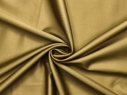 Giza Classé 100% Giza Cotton Premium Shirting Fabric (Mustard Gold, Plain)