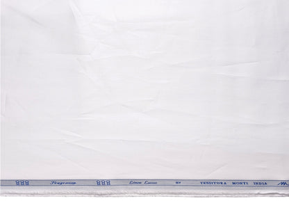 Tessitura Monti Fragrenza 100% Premium Giza Cotton Fragrance Infused Shirting Fabric (White, Plain)