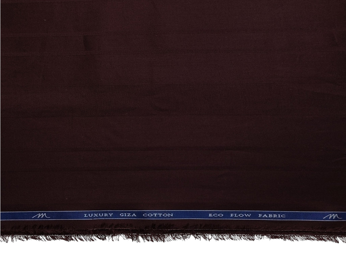 Tessitura Monti Eco Flow Premium Tencel Shirting Fabric (Maroon, Multistripes)