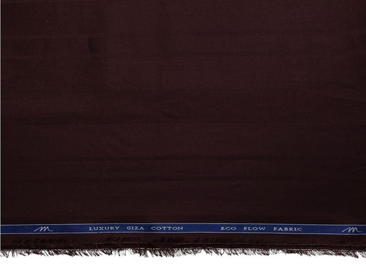 Tessitura Monti Eco Flow Premium Tencel Shirting Fabric (Maroon, Multistripes)