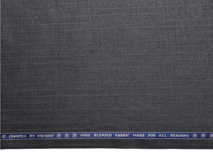 Raymond Connell Wool Blended Premium Suiting Fabric (Charcoal Grey, Pinstripes)