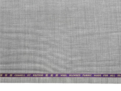 Raymond Connell Wool Blended Premium Suiting Fabric (Light Grey, Self Herringbone)