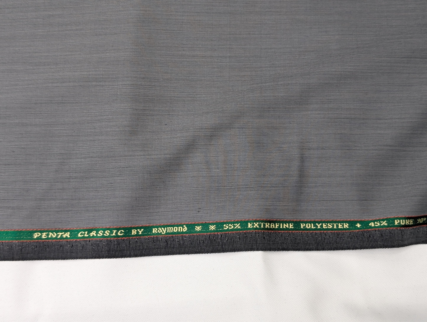 Raymond Merino Wool Blend Super 90s Unstitched Suiting Fabric