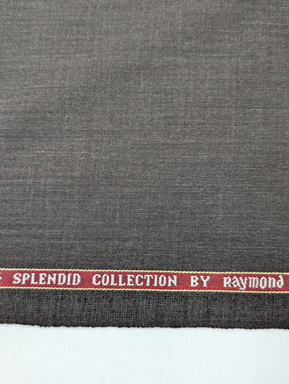 Raymond Merino Wool Blend Super 70s Unstitched Suiting Fabric (Brown)