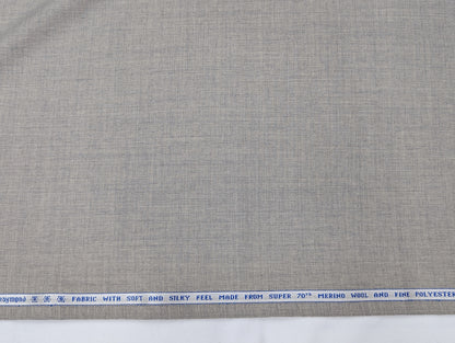 Raymond Wool Blend Unstitched Suiting Fabric (Light Grey)