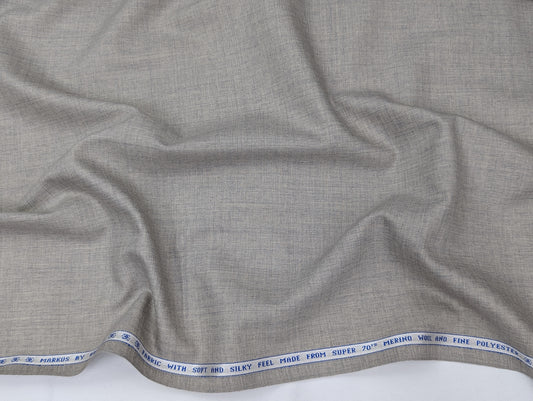 Raymond Wool Blend Unstitched Suiting Fabric (Light Grey)