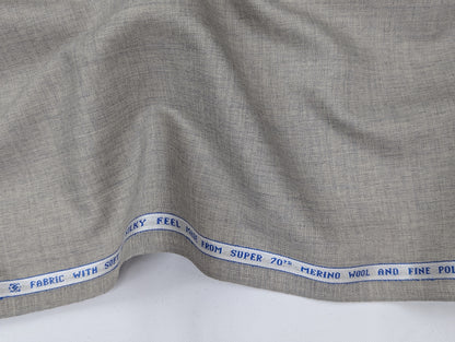 Raymond Wool Blend Unstitched Suiting Fabric (Light Grey)